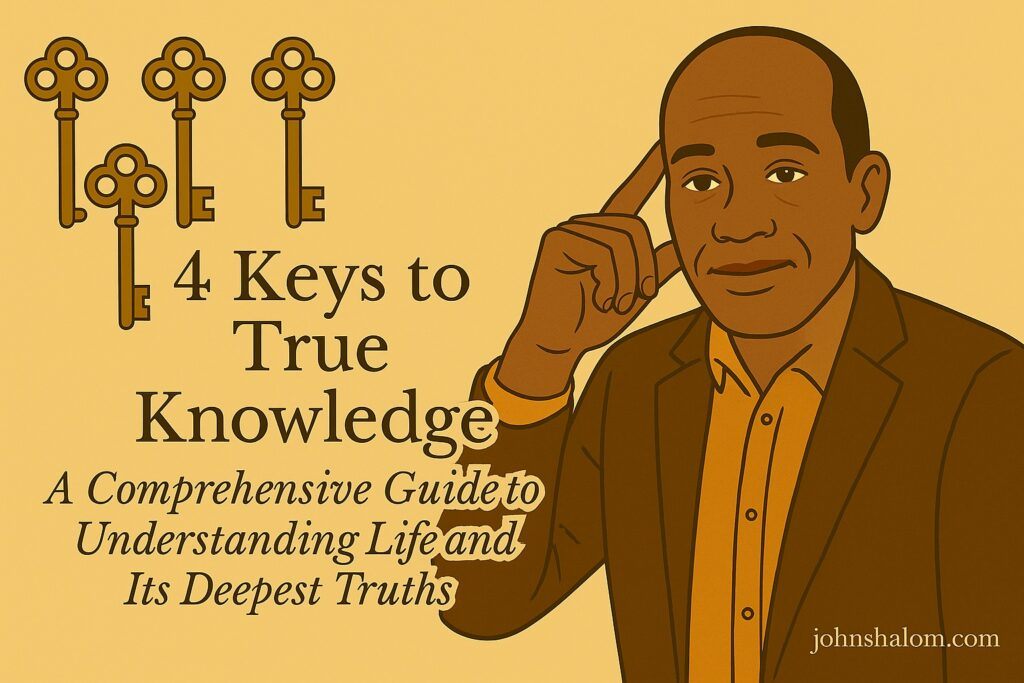 An image showing an open ancient book glowing with warm light, symbolizing wisdom, truth, and the endless pursuit of understanding.