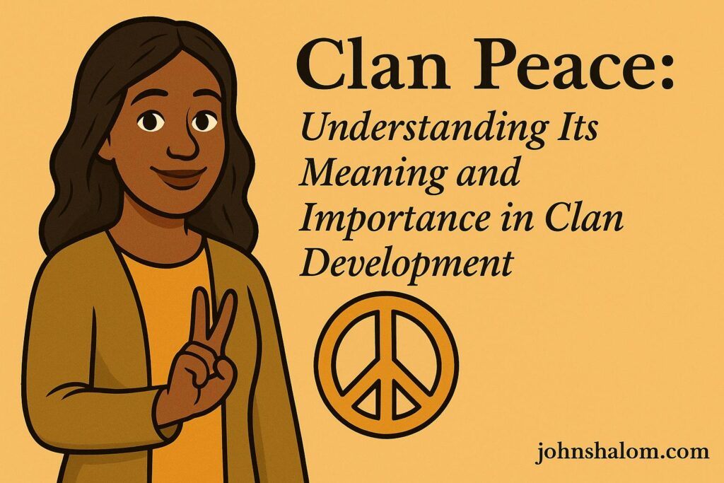 Clan Peace: Understanding Its Meaning and Importance in Clan Development