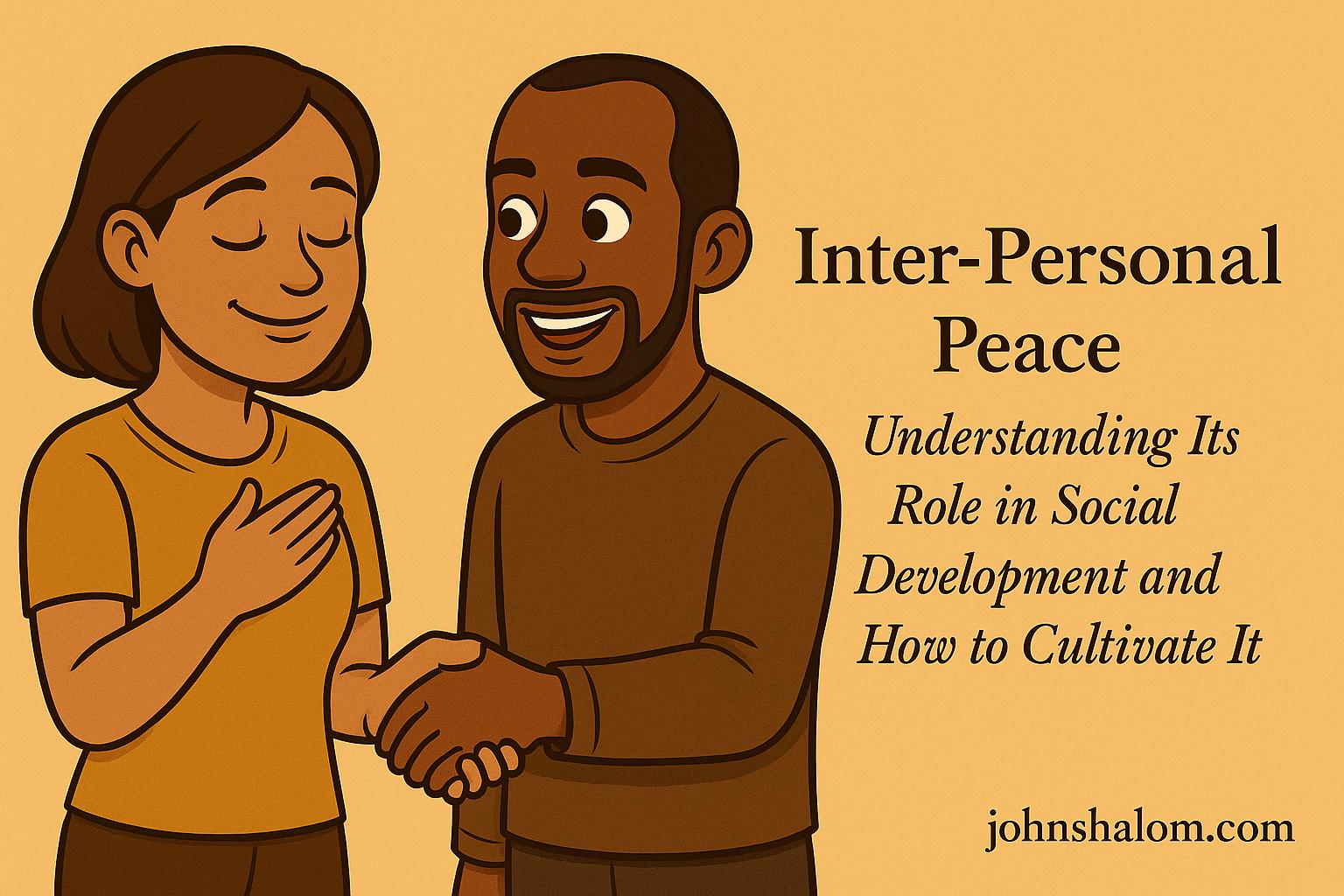 An image showing two people shaking hands with warm smiles, symbolizing reconciliation, respect, and mutual understanding.