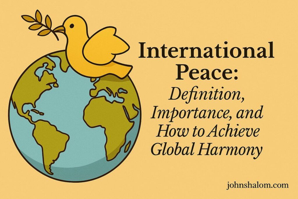 International Peace: Definition, Importance, and How to Achieve Global Harmony