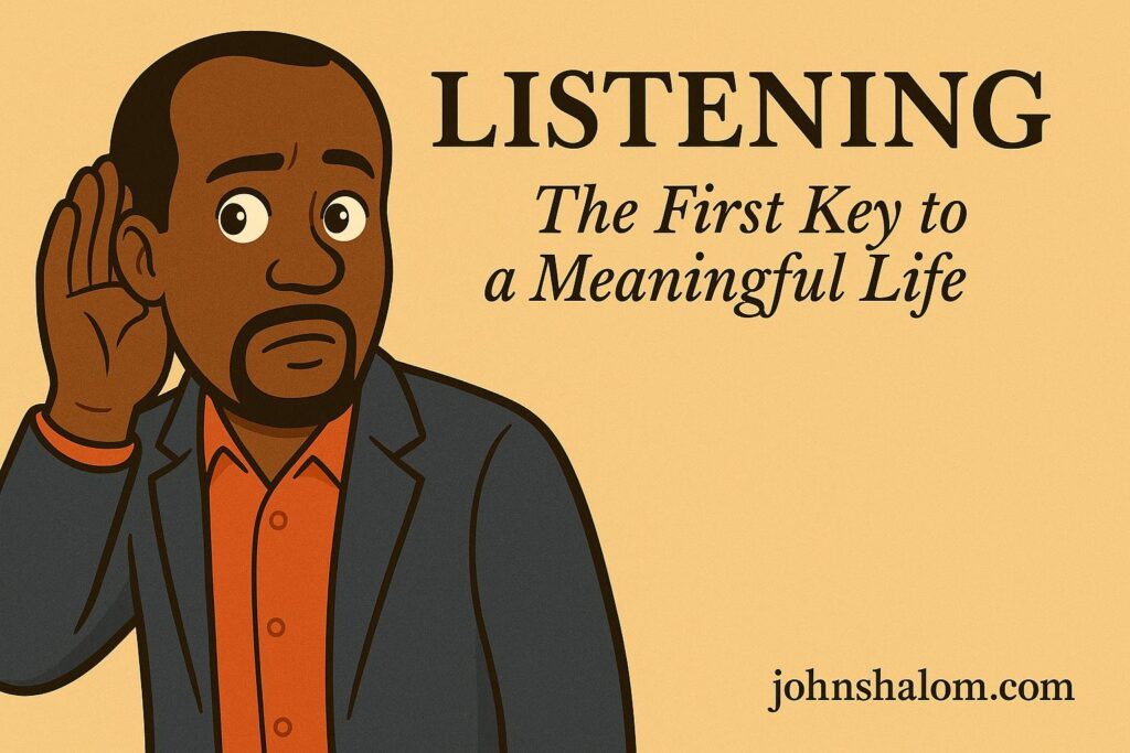 Listening: The First Key to a Meaningful Life