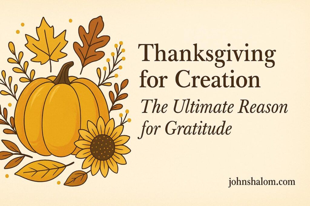 Thanksgiving for Creation: The Ultimate Reason for Gratitude