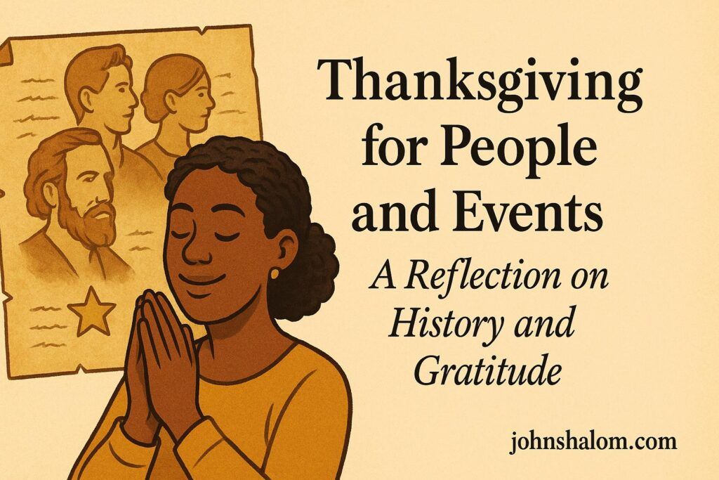 Thanksgiving for People and Events: A Reflection on History and Gratitude