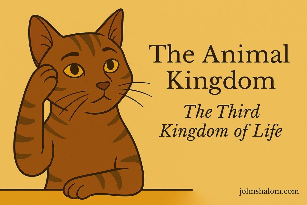 A group of wild animals gathered near a waterhole, symbolizing diversity and harmony in the animal kingdom.