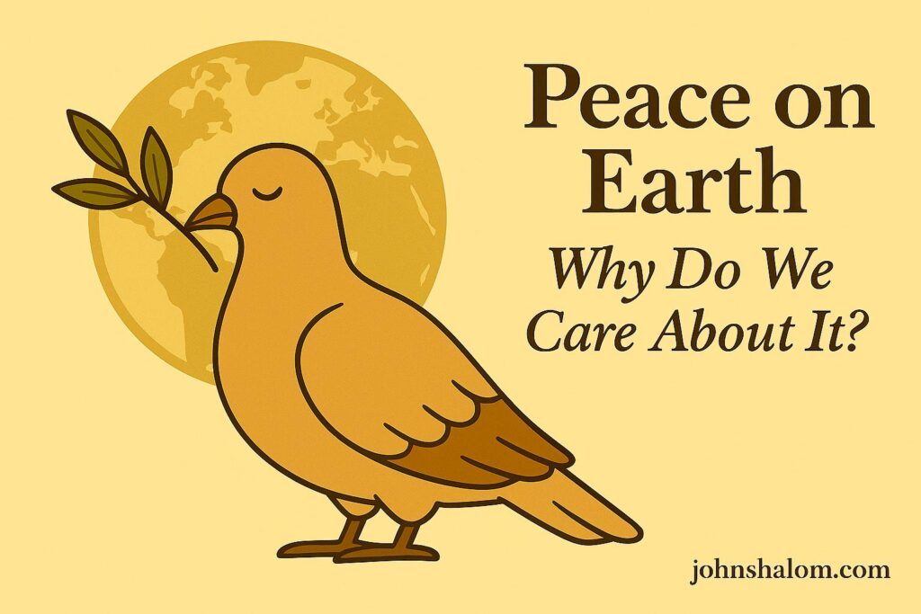 A peaceful sunrise over a calm lake, symbolizing harmony, hope, and divine promise.