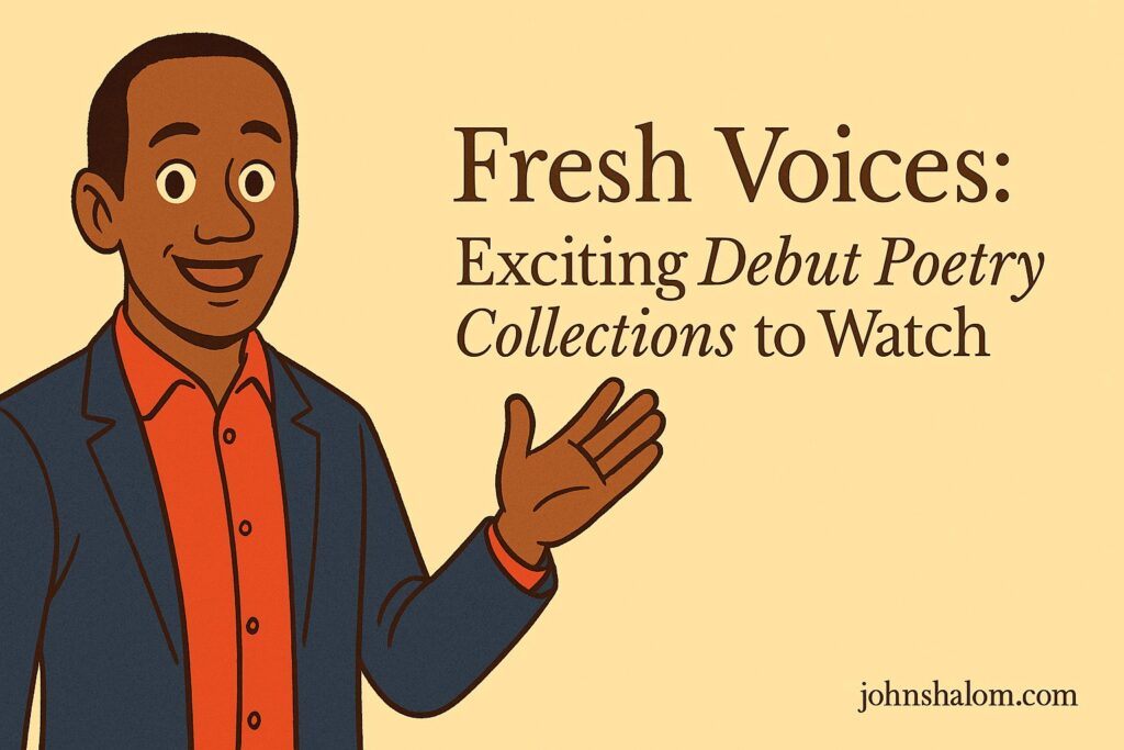 A stack of newly published poetry books on a wooden table, symbolizing creativity, hope, and new beginnings.