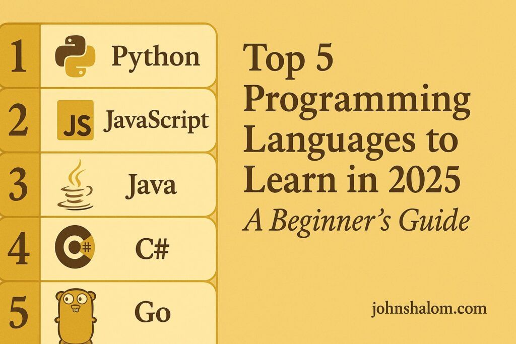 Top 5 Programming Languages to Learn in 2025 - A Beginner’s Guide