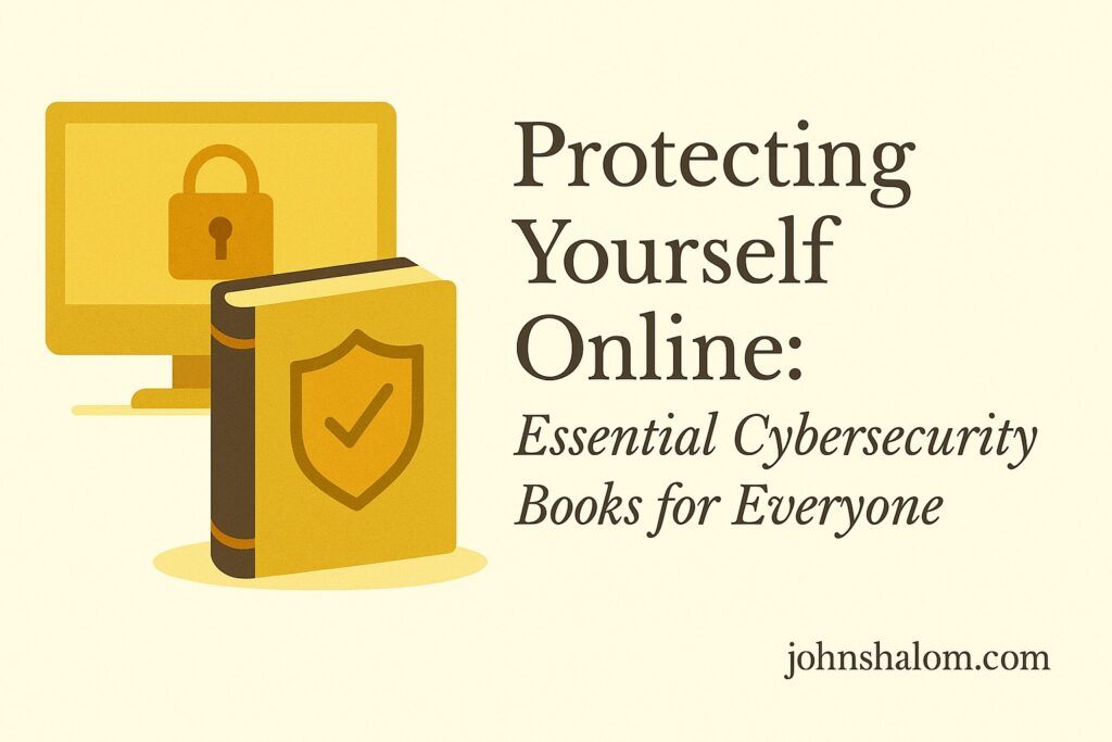 Laptop with a digital lock icon glowing on the screen, symbolizing online safety and cybersecurity awareness.