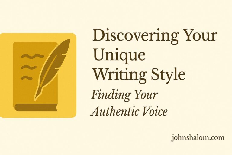 Discovering Your Unique Writing Style - John Monyjok Maluth