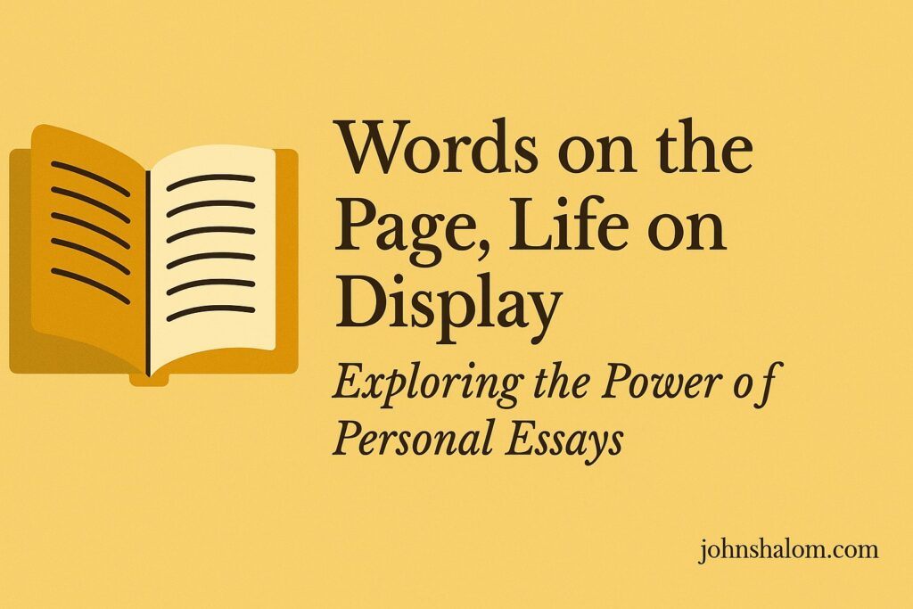 Open notebook with handwritten reflections and a pen beside it, symbolizing authenticity and self-expression through writing.