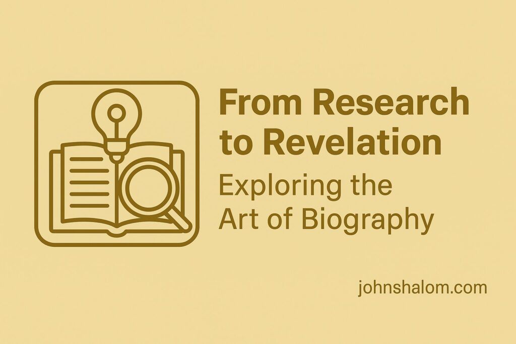 Historian writing notes beside old photographs and documents, symbolizing research, discovery, and storytelling.