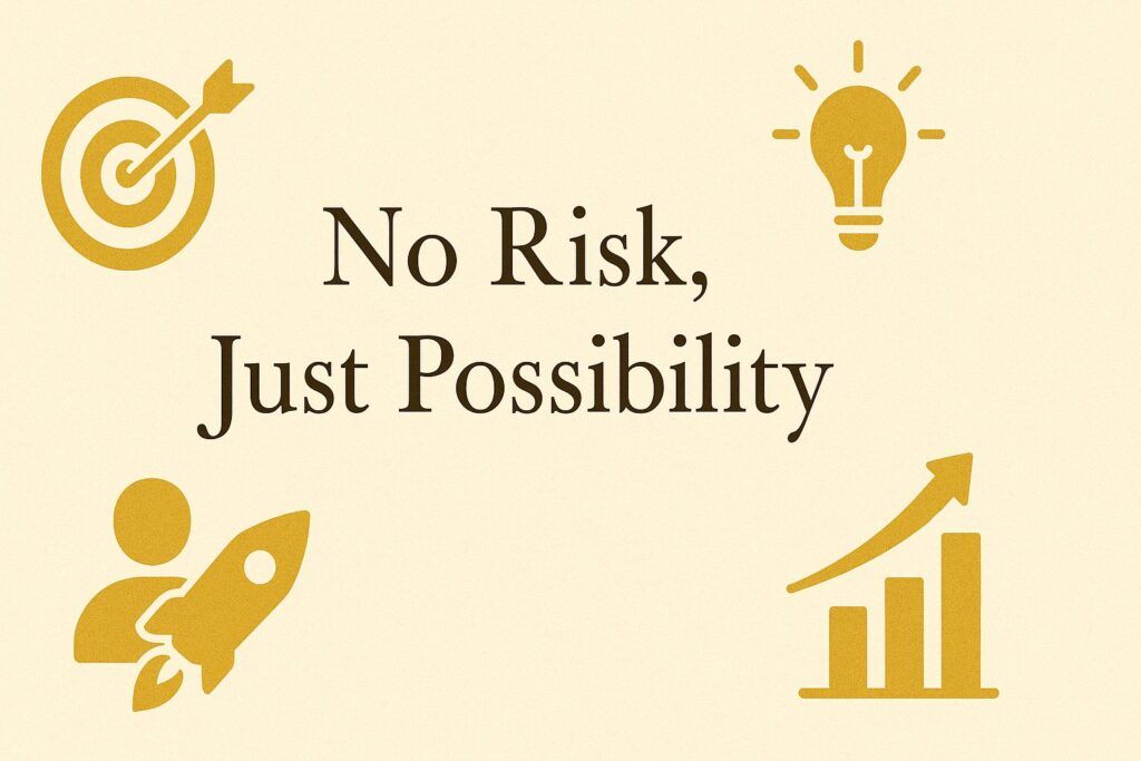 A person standing confidently at sunrise on a mountain peak, symbolizing new beginnings