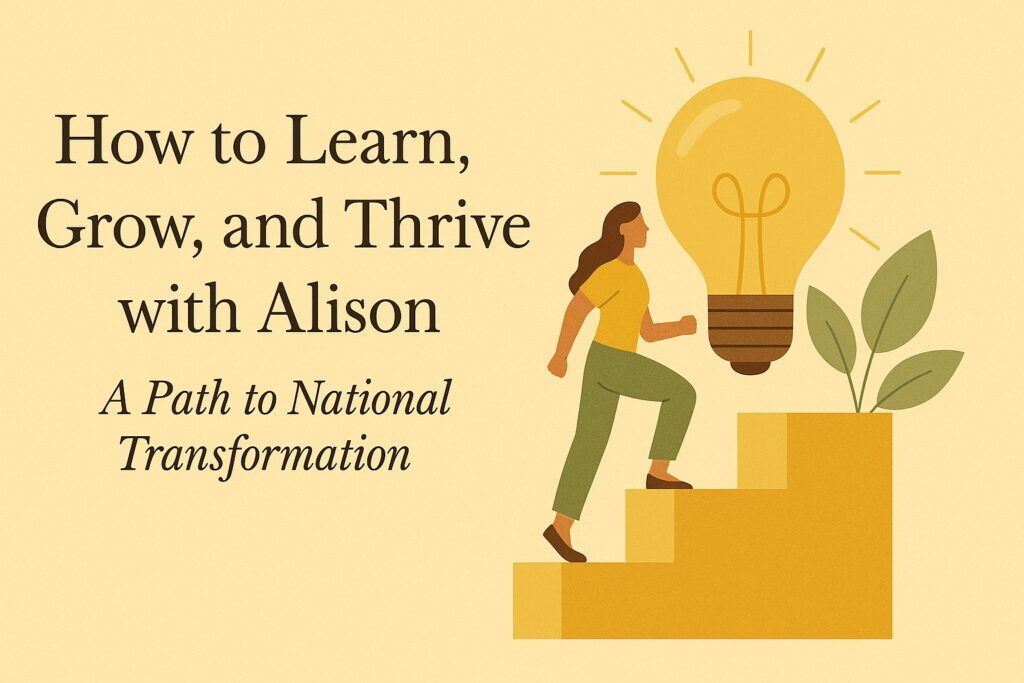 How to Learn, Grow, and Thrive with Alison: A Path to National Transformation