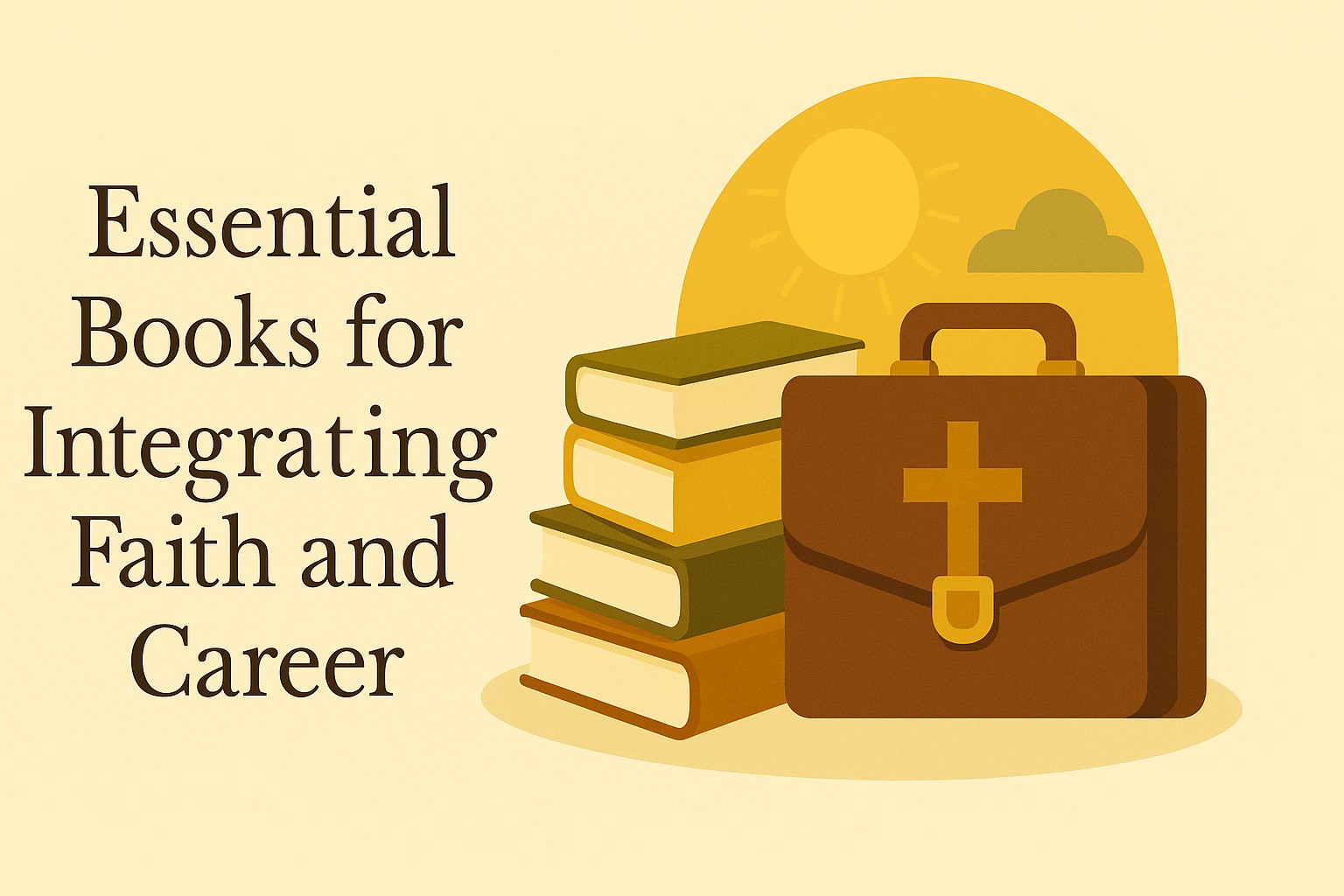 A Bible placed beside a laptop and notebook symbolizing balance between faith and career